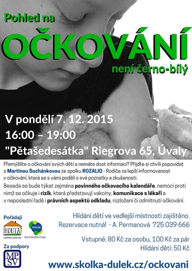 beseda o očkování Úvaly